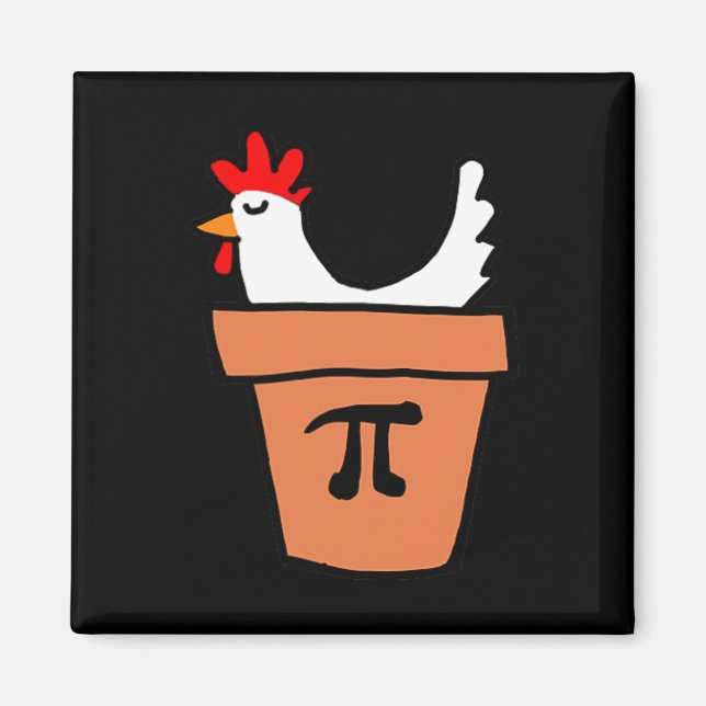Chicken Pot Pie Funny Math Lover Pun Pi Day Studen Magnet (Front)