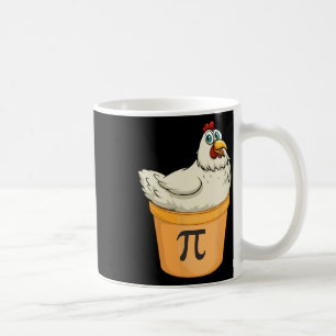 Chicken Pot Pie Funny Math Pun Chicken Pot Pi Coffee Mug