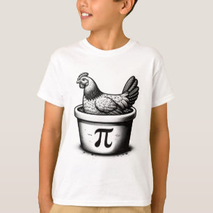 Chicken Pot Pie Funny Math Pun Chicken Pot Pi Day T-Shirt