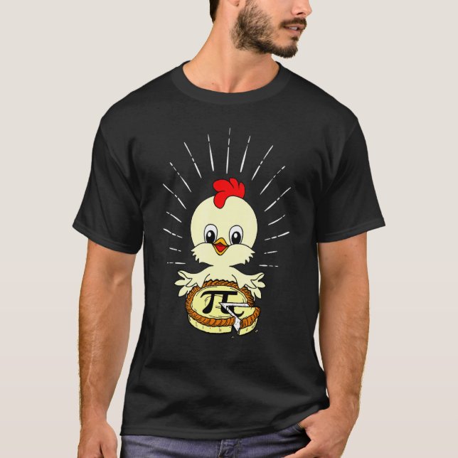 Chicken Pot Pie Pi Day For Math Lovers 314 Nerd T-Shirt (Front)