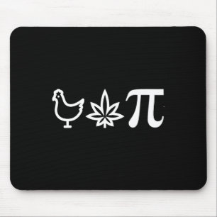 Chicken Pot Pie Pi Day Weed Pun Math Numbers March Mouse Pad