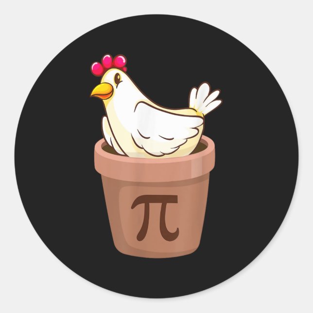 Chicken Pot Pie Three Of My Favourite Things Funny Classic Round Sticker (Front)