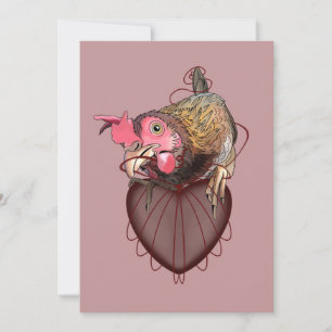 Chicken Pulling Heartstrings  T-Shirt Invitation