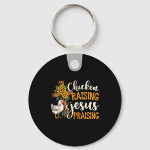 Chicken Raising & Jesus Praising Faith Farm Li Keychain