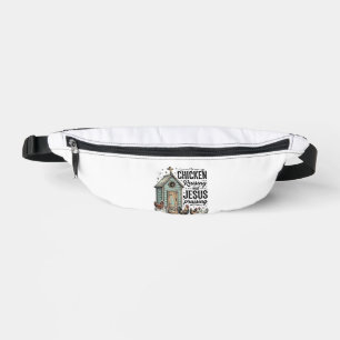 Chicken Raising Jesus Praising Vintage Farm Shirt Fanny Pack