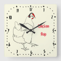 Chicken Rap Funny Music Meat Free Vegan Art Pun