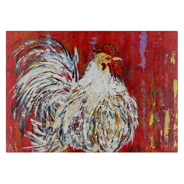 Chicken Rooster Cutting Charcuterie Board (Front)
