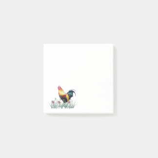 chicken rooster post-it note pads farm house