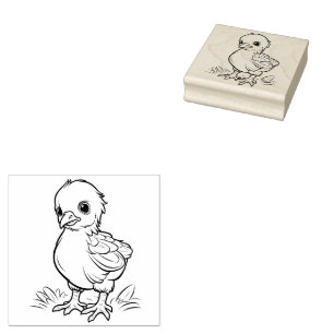 Chicken Rubber Stamp