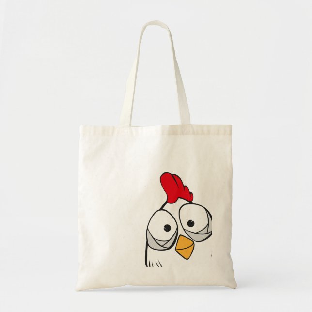 chicken says hello tote bag (Front)