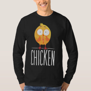 Chicken Scared Chicken Illustration T-Shirt
