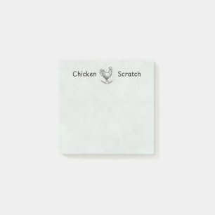 Chicken Scratch Post-It Notes   Chicken Lady