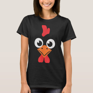 Chicken Shirt Adult Kids Men Women Chicken Hen Fac