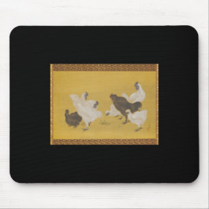 Chicken Silkie Silky Design Art Mouse Pad