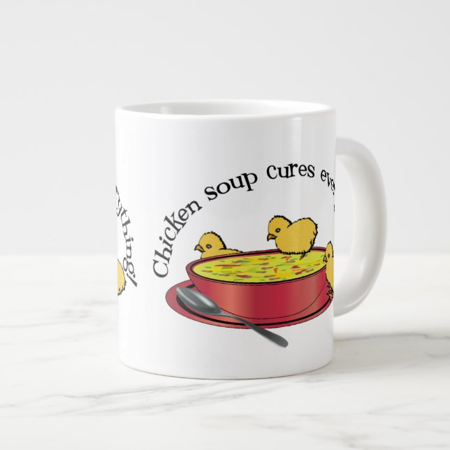 Chicken Soup Cures Anything Specialty Mug (Front Right)