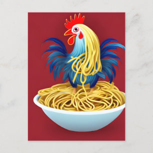 Chicken Spaghetti Postcard