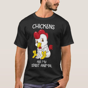 Chicken Spirit Animal Women Chicken Farmer Coop Ch T-Shirt