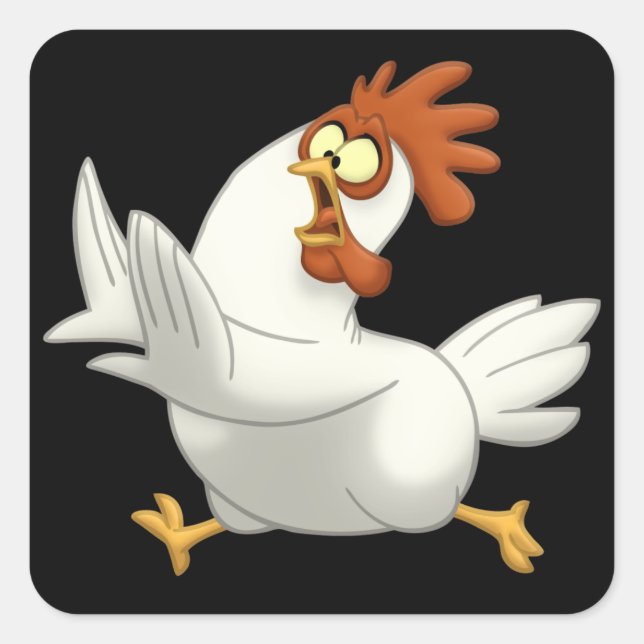 Chicken Square Sticker (Front)