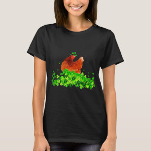 Chicken St Patricks Day Chicken Lover Irish Shamro T-Shirt