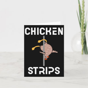 Chicken Strips Funny Dancing Chicken Bbq Barbeque  Card