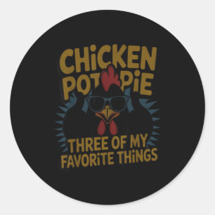 Chicken T E Farm Humor Funny Chicken Laugh Moment Classic Round Sticker