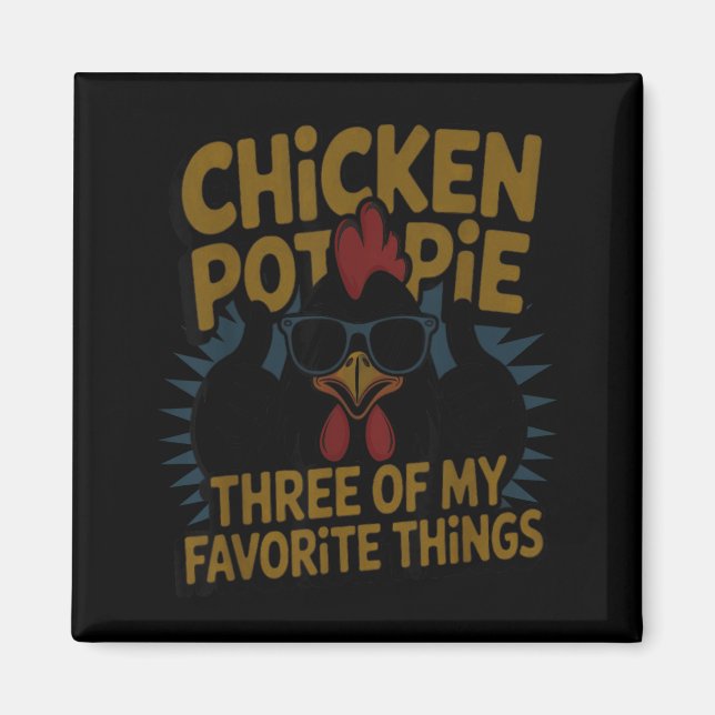 Chicken T E Farm Humor Funny Chicken Laugh Moment  Magnet (Front)