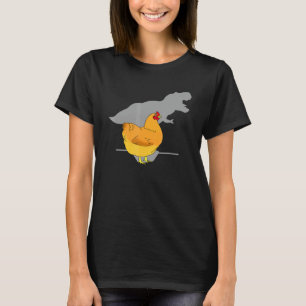 Chicken T-Rex Shadow Dinosaur Hen Lover Cute Chick T-Shirt