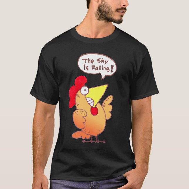Chicken T Shirt | Cartoon Chicken Little Tee Shirt (Front)
