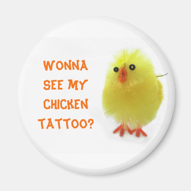 Chicken Tattoo Magnet (Front)