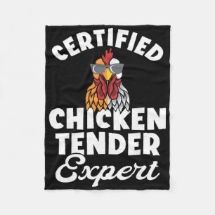 Chicken Tender Certified Chicken Expert Fleece Blanket