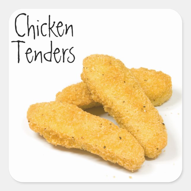 Chicken Tenders Square Sticker (Front)