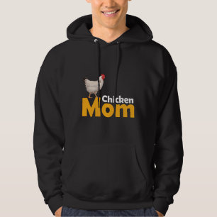 Chicken Themed Chicken Mom Hoodie