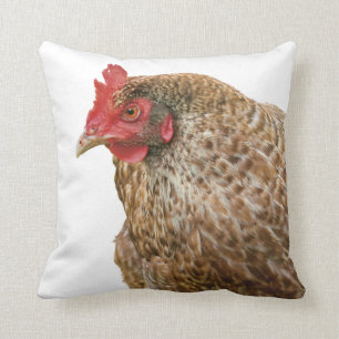 chicken throw pillow
