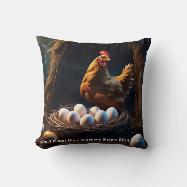 Chicken Throw Pillow (Front)
