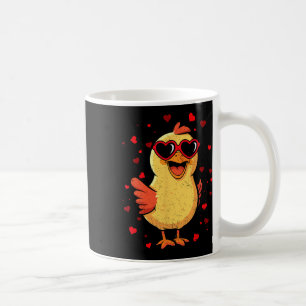Chicken Valentine Sungles Heart Cute Lovers  Coffee Mug