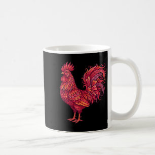 Chicken Valentines Day Heart For Farmers Cute Chic Coffee Mug