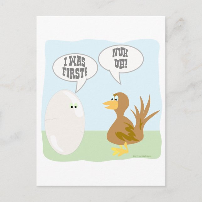 Chicken vs Egg Showdown! Postcard (Front)