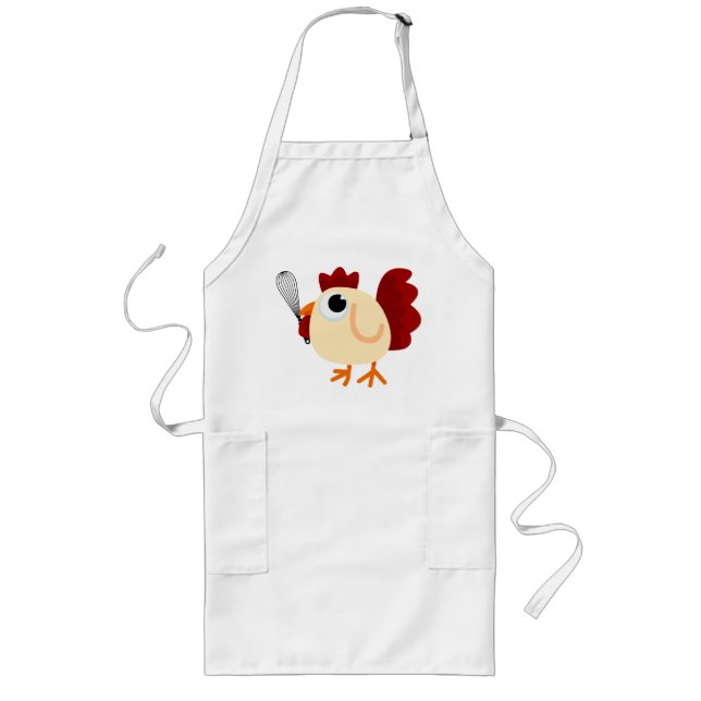 Chicken Whiskers Long Apron (Front)