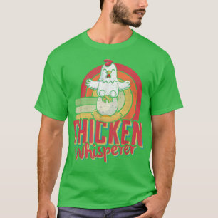 Chicken Whisperer Farmer Vintage Retro Distressed T-Shirt
