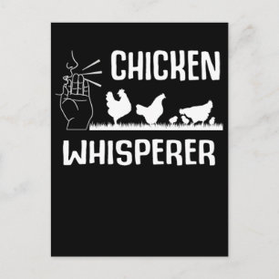 Chicken Whisperer Hen Farmer Postcard