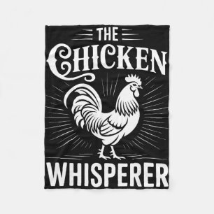 Chicken Whisperer Poultry Farmer Rooster _2 Fleece Blanket