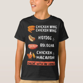 Chicken Wing Chicken Wing Hot & Bologna Song Lyric T-Shirt