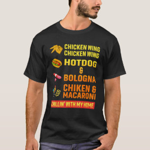 Chicken Wing Chicken Wing Hot Dog And Bologna T-Shirt