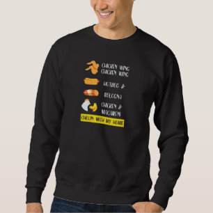 Chicken Wing Chicken Wing Hot Dog Bologna Viral So Sweatshirt