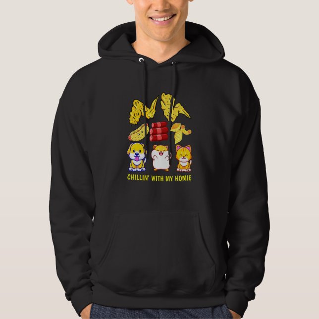 Chicken Wing Chicken Wing Hotdog And Bologna For K Hoodie (Front)