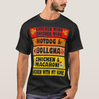 Chicken Wing Chicken Wing Hotdog and Bologna Men T-Shirt