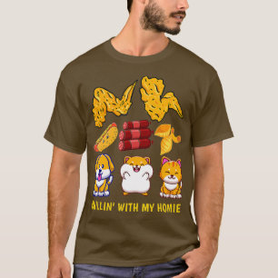 Chicken Wing Chicken Wing Hotdog and Bologna T-Shirt