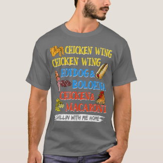 Chicken Wing Chicken Wing Hotdog and Bologna T-Shirt