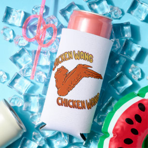 Chicken Wing Foam Slim Seltzer Can Cooler