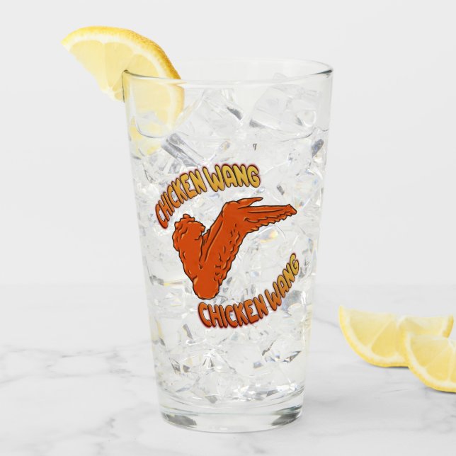 Chicken Wing Glass Cup (Front Ice)